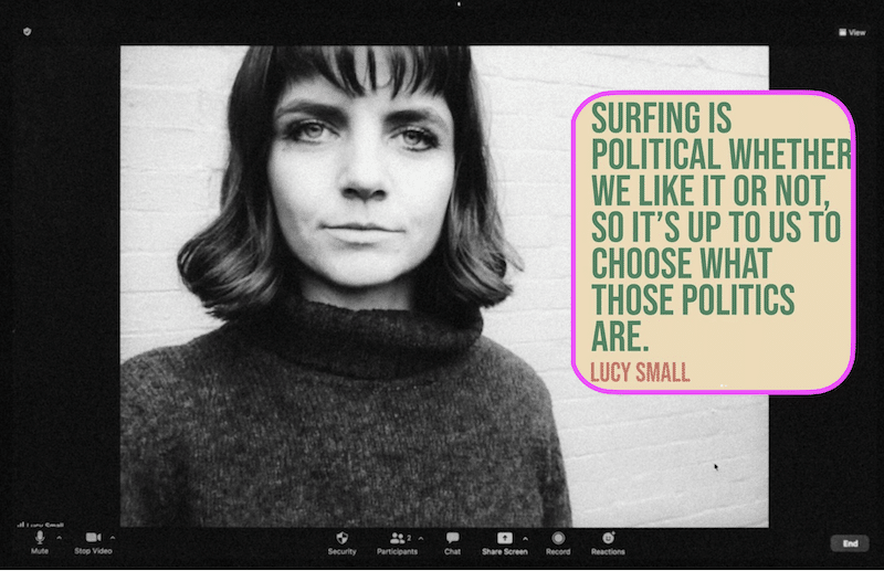 Feminist hero Lucy Small invites BeachGrit community to select surfing’s political bent